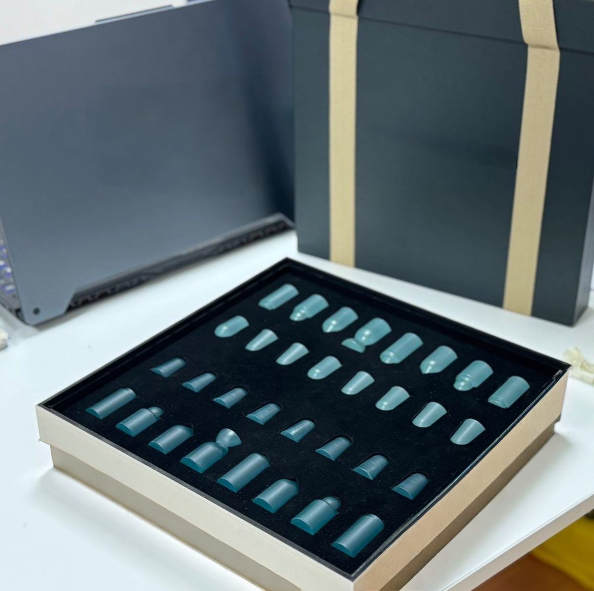 Clear Resin 3D Printed Chess Set Mubadala